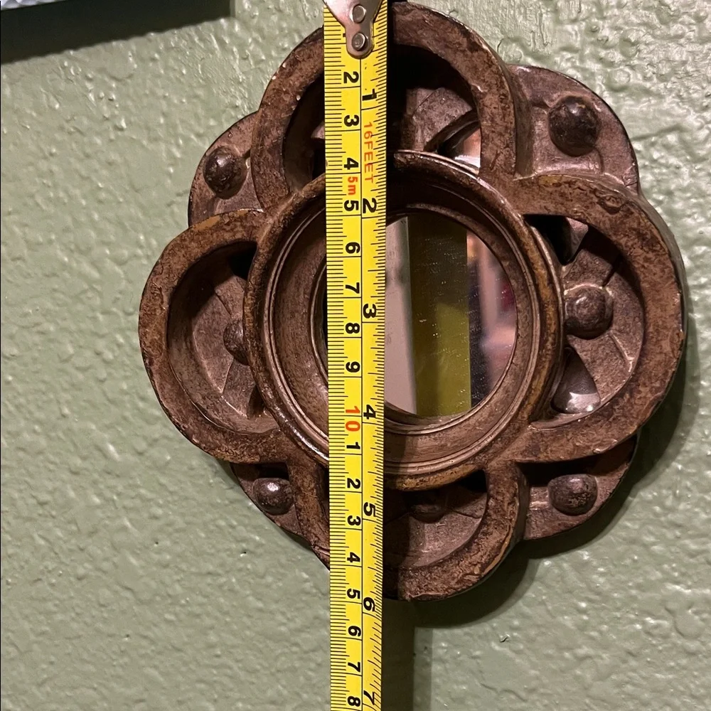 Vintage Celtic Circle Wall Mirror Mid Century Modern